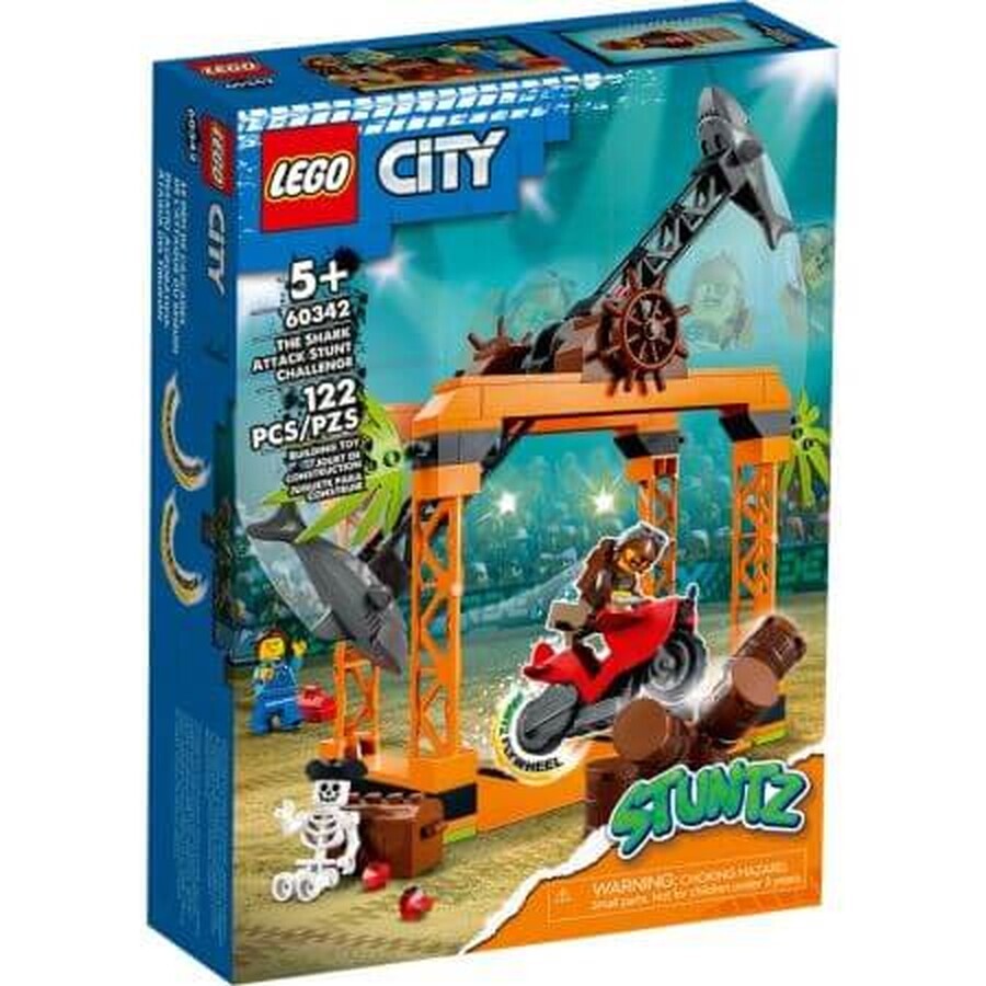 Lego City Haai aanval stunt uitdaging, +5 jaar, 60342, Lego