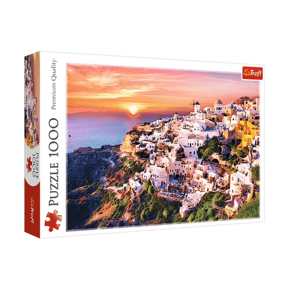 Coucher de soleil à Santorin Puzzle, 1000 pièces, Trefl