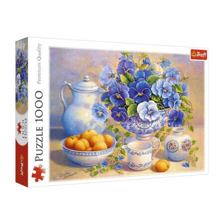 Puzzle bouquet bleu, 1000 pièces, Trefl