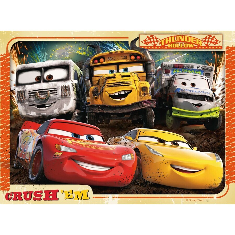 Puzzle Cars, 4 pezzi, Ravensburger