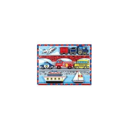 Puzzle de transport en bois, +2 ans, Melissa and Doug