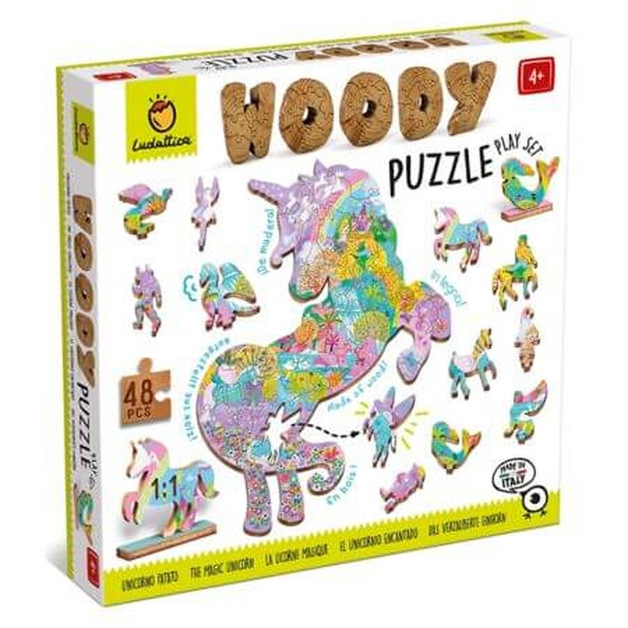 Puzzle in legno di betulla, Paesaggi fantastici, +4 anni, Ludattica