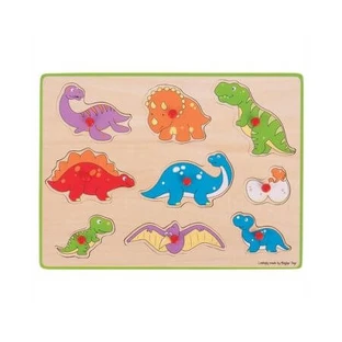 Houten puzzel dinosaurussen, Big Jigs