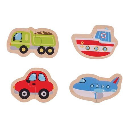 Puzzle en bois Moyens de transport, +12 mois, BigJigs