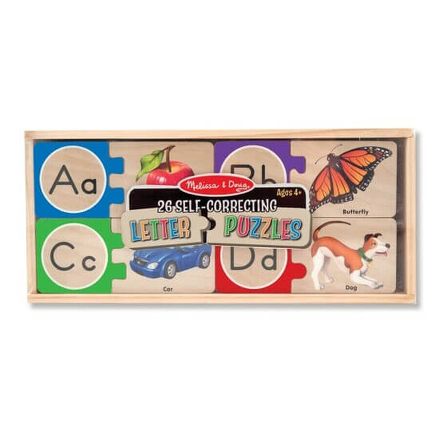 Houten puzzel, Engels alfabet, +4 jaar, Melissa&amp; Doug