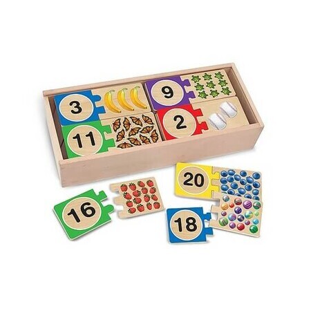 Puzzle in legno, apprendimento dei numeri, +4 anni, Melissa& Doug