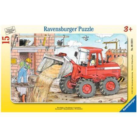 Puzzle Excavator, 15 pièces, Ravensburger