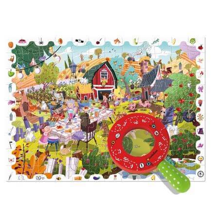 Puzzel Kleine Detective, Boerderij, +5 jaar, Ludattica