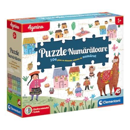 Puzzle Numaratoare, Agerino, +3 ani, Clementoni