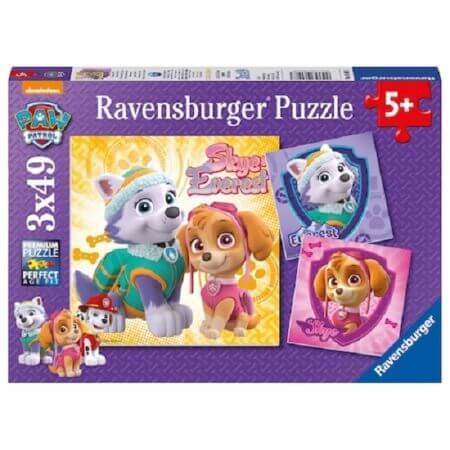 Puppy patrol puzzel, 3x49 stukjes, +5 jaar, Ravensburger