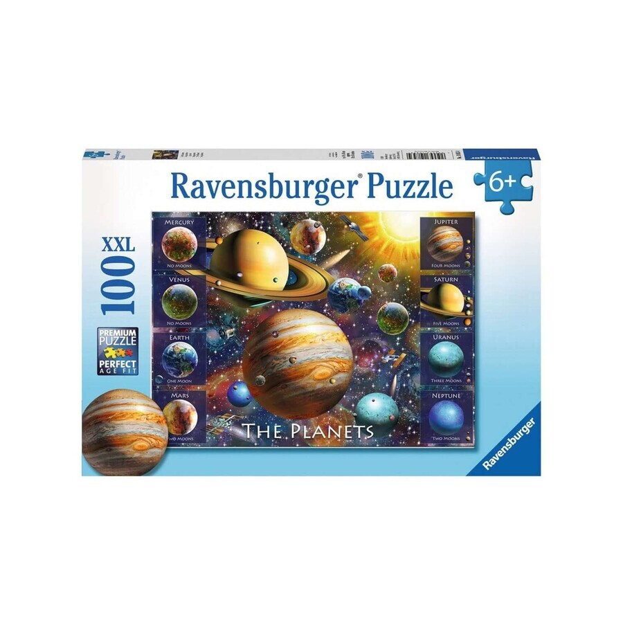 Puzzle planètes, 6 ans+, 100 pièces, Ravensburger