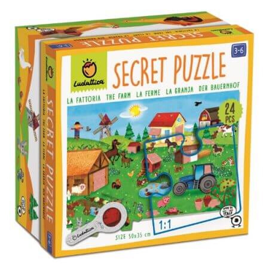 Puzzle Secret Farm, +3 Jahre, Ludattica