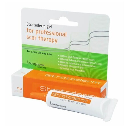 Gel voor de behandeling van abnormale littekens Strataderm, 5 g, Synerga Pharmaceuticals