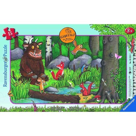 Cadre puzzle Gruffalo, +3 ans, 15 pièces, Ravensburger