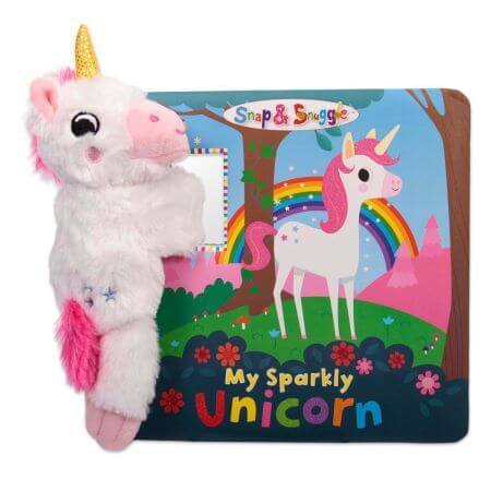 Pluche dier en Engels boekje My Shiny Unicorn, 3 jaar+, Buddy &amp; Barney