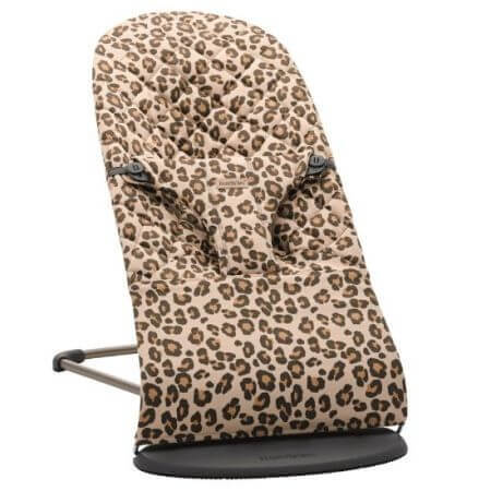 Beige/Leopard Bliss Baby Rocker, Limited Edition Katoen, BabyBjorn