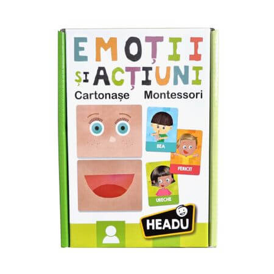 Carti emotii si actiuni in romana Montessori, Headu