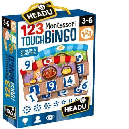 Gioco della tombola Montessori, +3 anni, Headu