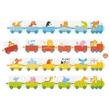 Juego de parejas Tren de animales, 2 años+, Goki
