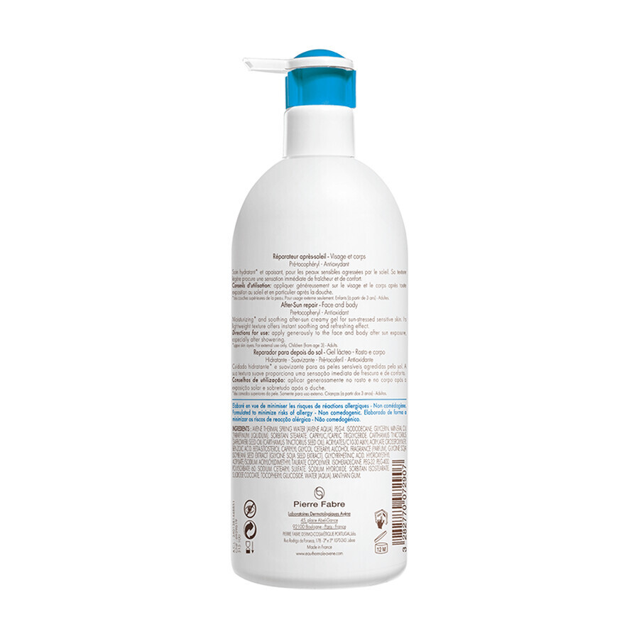 Herstellende gel na blootstelling aan de zon, 400 ml, Avene