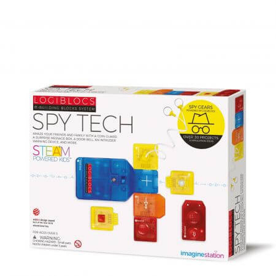 Logiblocs elektronische spelset Spy Tech, 5+ jaar, 4M