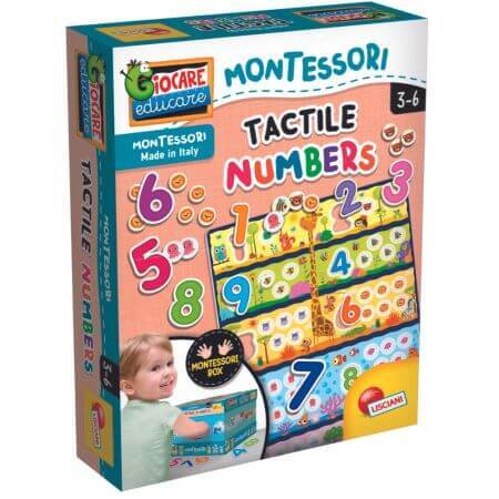 Gioco tattile Montessori Contiamo e ci divertiamo, +3 anni, Lisciani