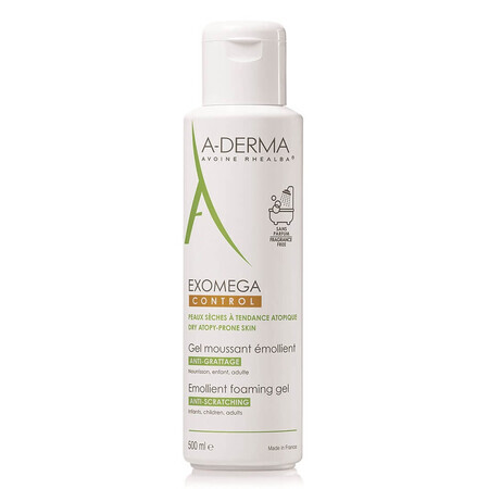 A-Derma Exomega Controle Emolliërende Schuimende Gel, 500 ml