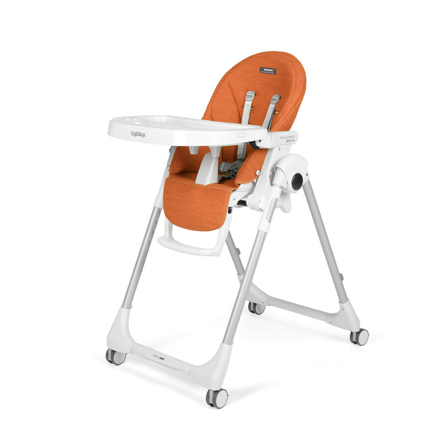 Prima Pappa Zero Follow Me 2 in 1 Kinderstoel, Wonder Oranje, Peg Perego