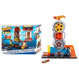 Hot Wheels City Vulcanising Super Twist Spielset, ab 4 Jahren, Hot Wheels