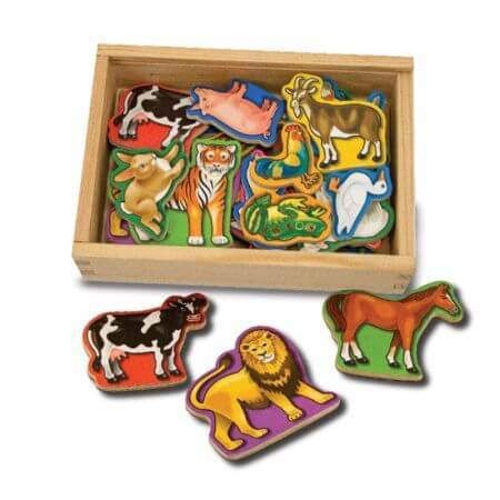 Animali in legno con magnete, 3 anni+, Melissa&Doug