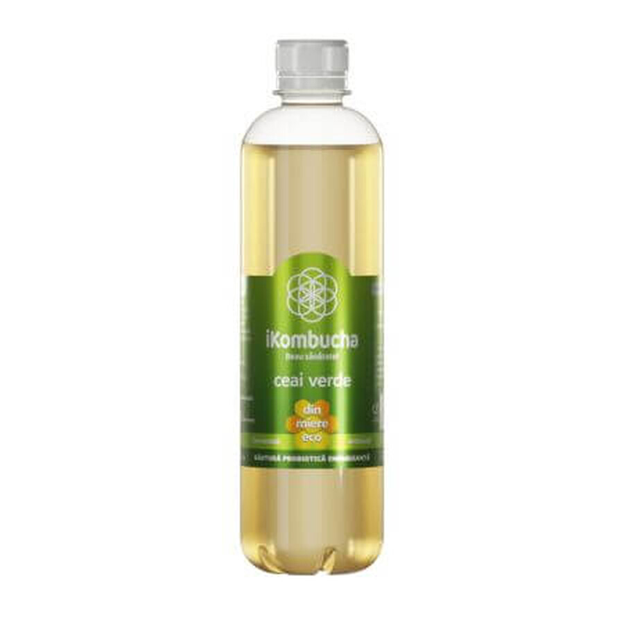 Bautura fermentata cu ceai verde, 500ml, iKombucha