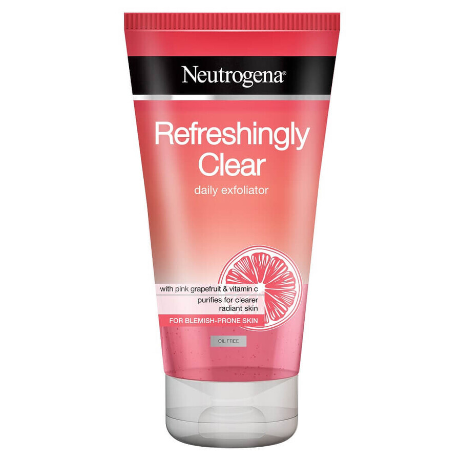 Refreshingly Clear Exfoliating Gel-Scrub voor onzuivere huid, 150 ml, Neutrogena