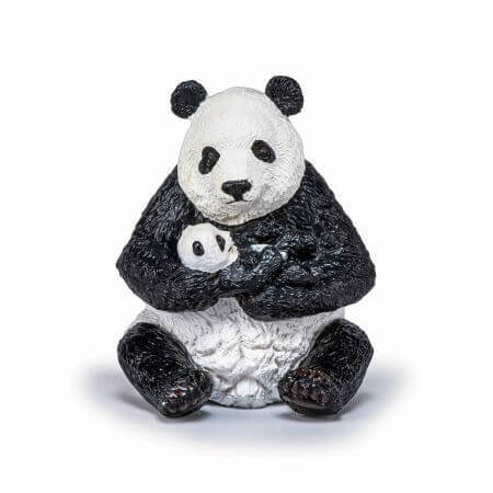 Bär Panda mit Huhn Figur, +3 Jahre, Papo