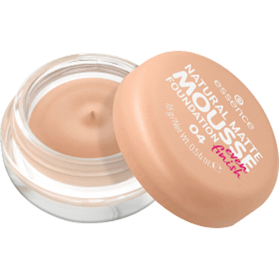 Natuurlijke Matte Mousse Foundation, 04, 16 g, Essence