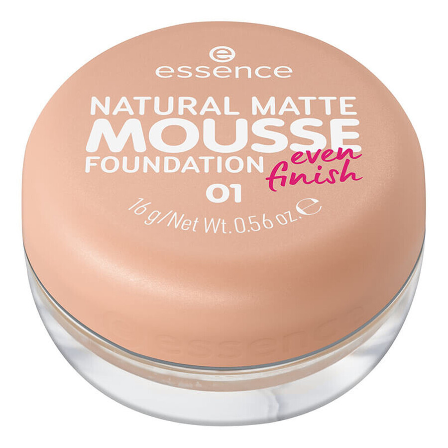 Natural Matte Mousse Foundation, 16 g, Essence