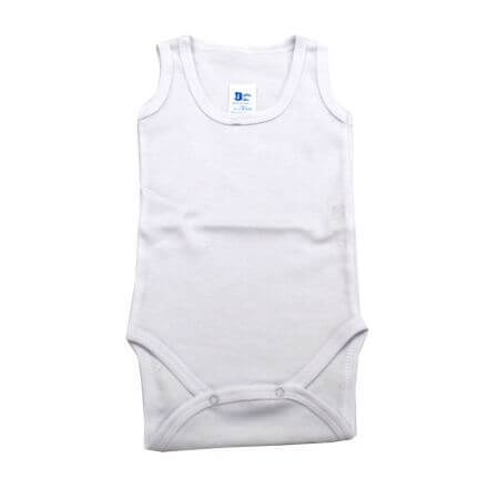 Body Rib Maillot, 3-6 mois, Blanc, Baltique