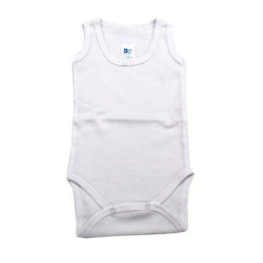 Body Rib Maillot, 3-6 mois, Blanc, Baltique