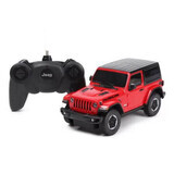 Afstandsbediening auto Jeep Wrangler JL, schaal 1 tot 24, Rood