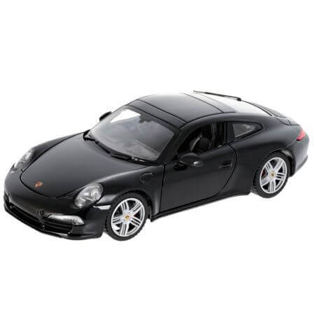 Porsche 911 in metallo, scala 1 a 24, nero, Rastar