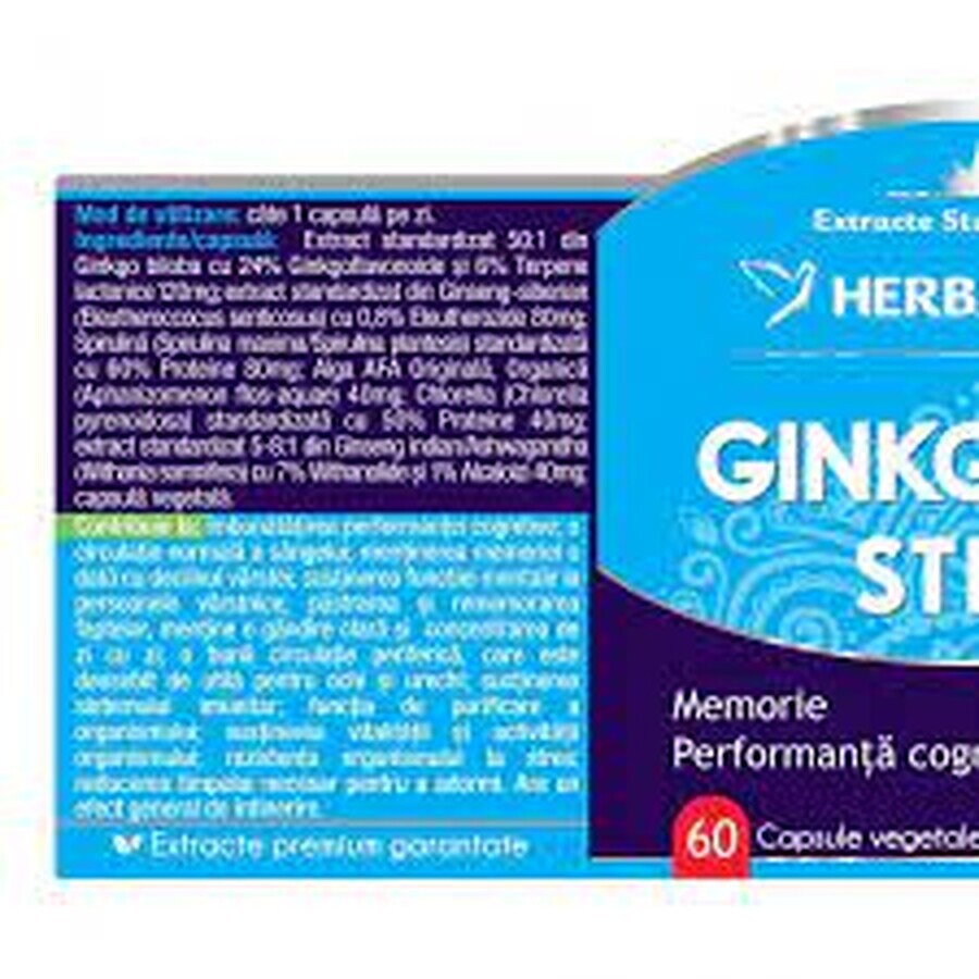 Ginkgo 120 Stem, 120 capsules, Herbagetica