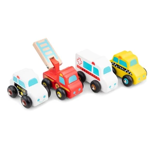 Set of 4 vehicles, 18 months+, New Classic Toys