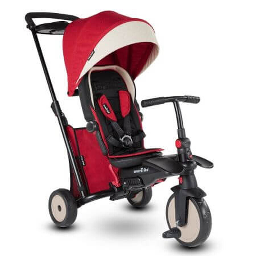 STR5 7 en 1 triciclo plegable para niños, Rojo Melange, Smart Trike