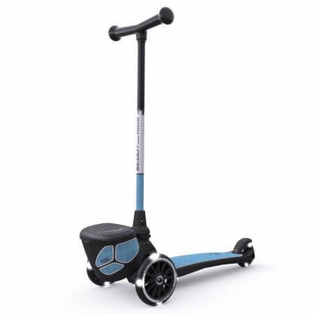 Scooter pliant pour enfants Highwaykik 2, +2 ans, Lifestyle Steel Reflective, Scoot & Ride