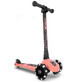 Highwaykick 3 verstelbare en opvouwbare kinderstep met verlichte wielen, 3 - 6 jaar, Peach, Scoot &amp;amp; Ride