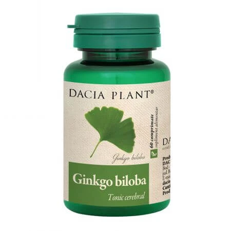 Ginkgo Biloba, 60 tablets, 1+1, Dacia Plant