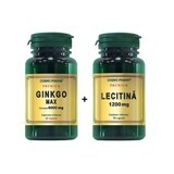 Ginkgo Max 6000 mg, 60 gélules + Lécithine 1200 mg, 30 gélules, Cosmopharm