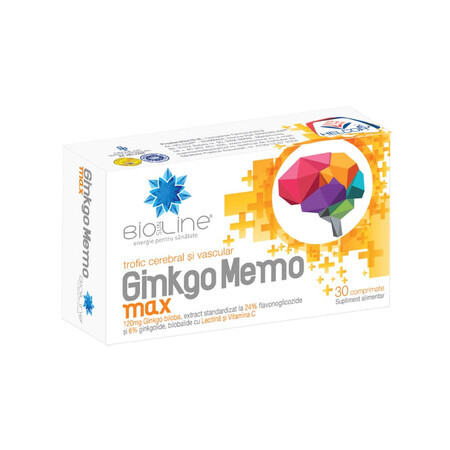 Ginkgo Memo Max, 30 tabletten, Helcor