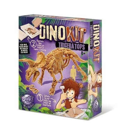 Kit Paleontologico Triceratopo, 8 anni+, Buki