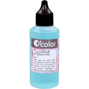 Blauwe lijm met dispenser, 60 ml, O'Color