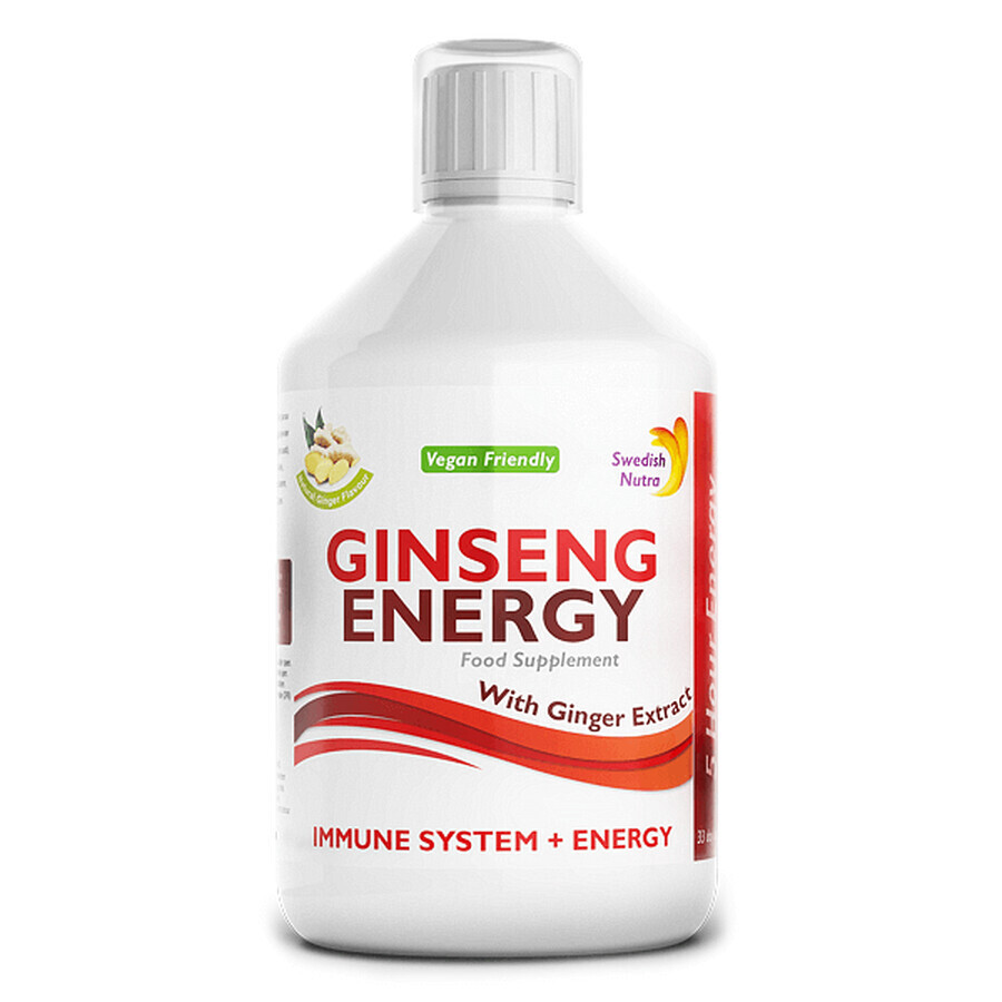 Ginseng Energy 2000Mg liquide, 500ml, Swedish Nutra